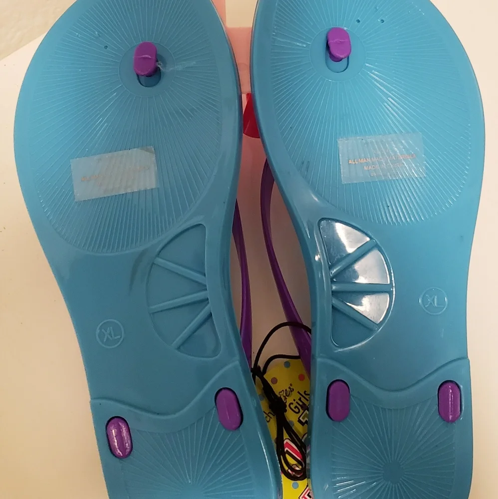 Girls Jelly Sandals with Pink Bows
